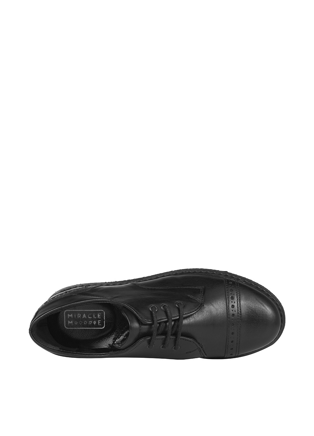 Черные туфли со шнурками Miracle