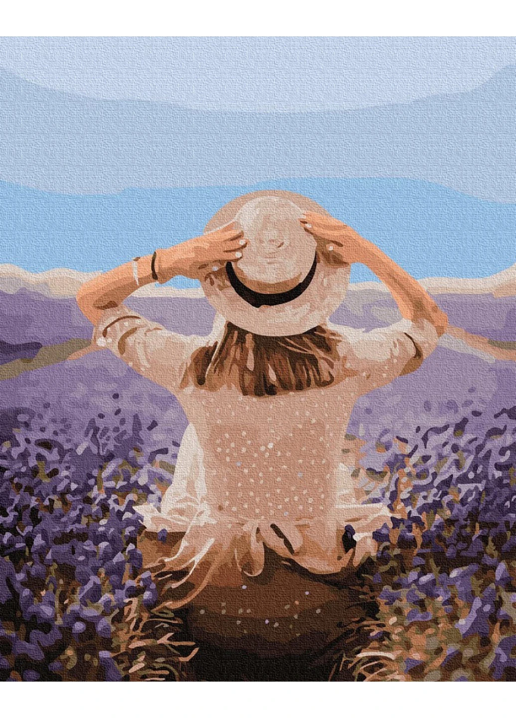 Картина за номерами "Мандрівниця в лавандовому поле" Brushme (225544789)