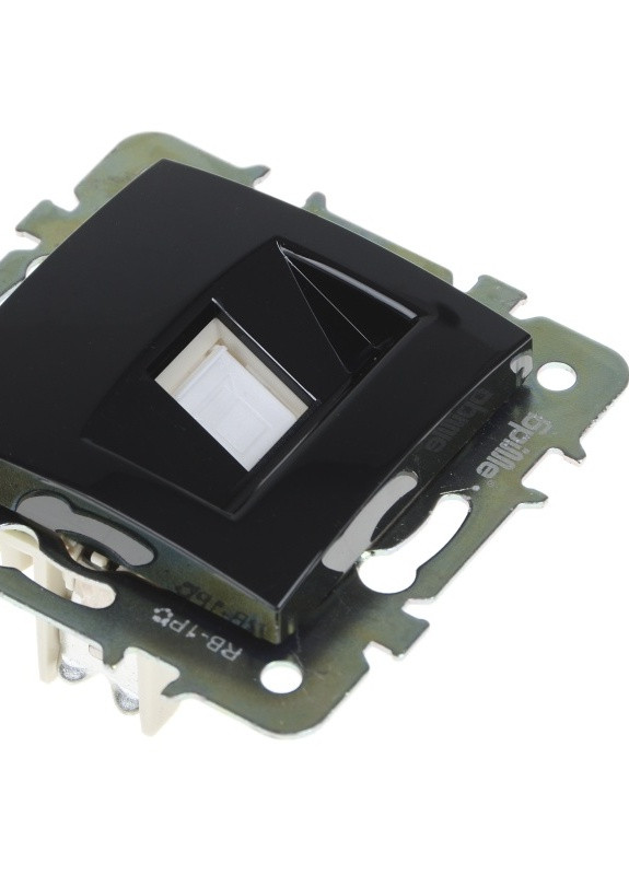 Розетка компьютерная черная RB-1PC Brille (253967207)