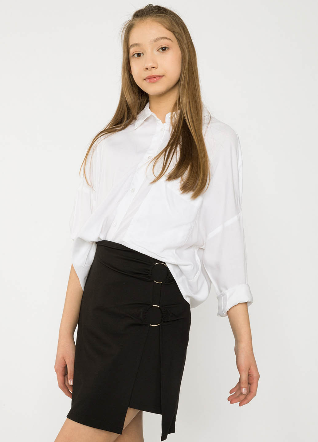 Черная кэжуал однотонная юбка Reporter Young