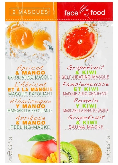 Маска для обличчя Face Food Apricot & Mango Grapefruit & Kiwi 7th Heaven (250116494)