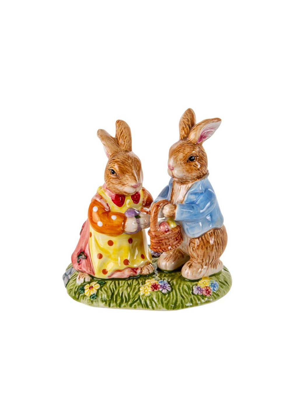 Декоративна фігурка Кролики з кошиком Lefard (255416846)