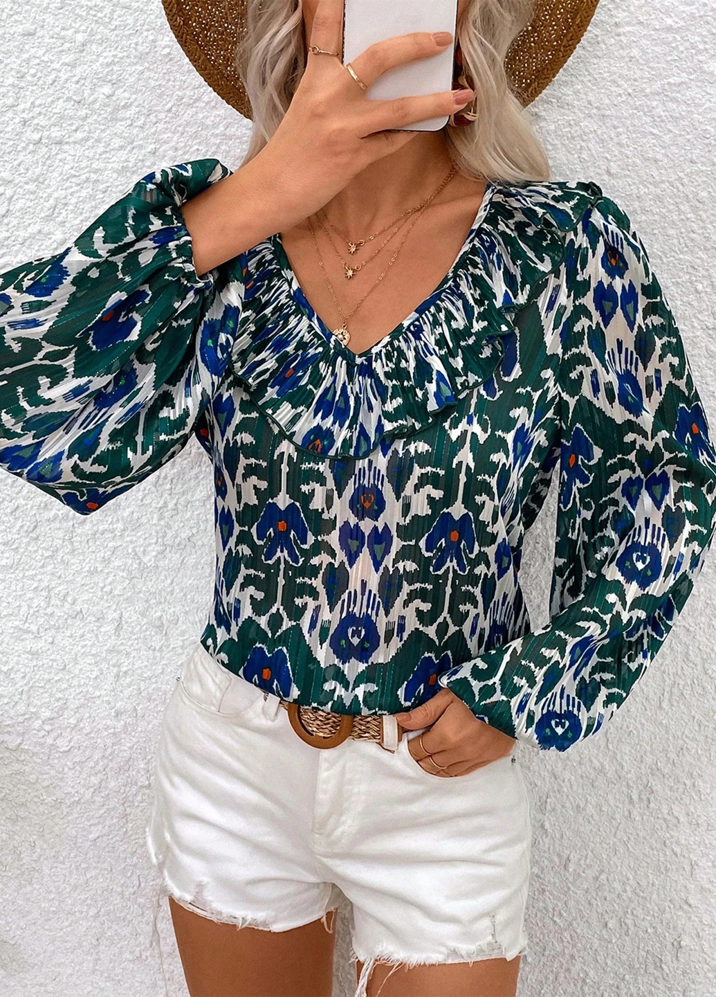 Комбінована блуза SHEIN