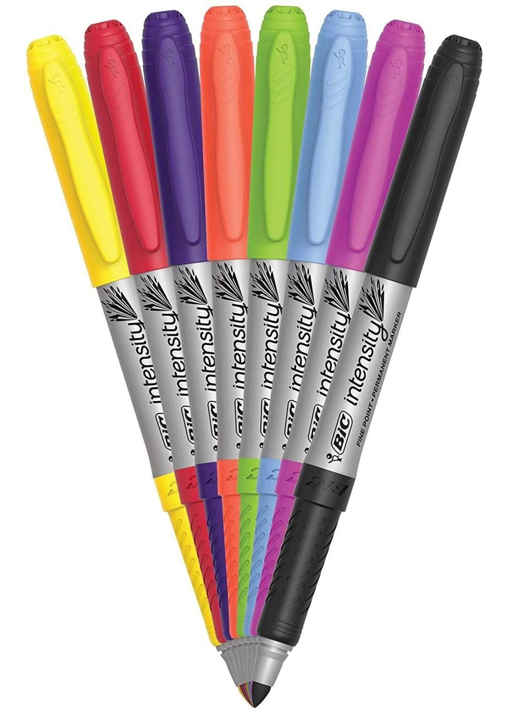 Набір маркерів перманентних Intensity Permanent Marker 8 шт. Кольорові (GPMAP81) Bic (255665581)