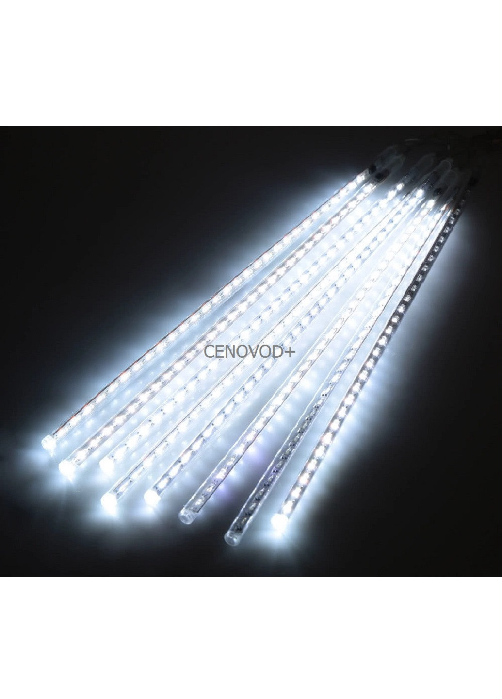 Гирлянда падающий снег метеоритный дождь 30 см 8 шт (11122342-Т) Белый Francesco Marconi (249946479)