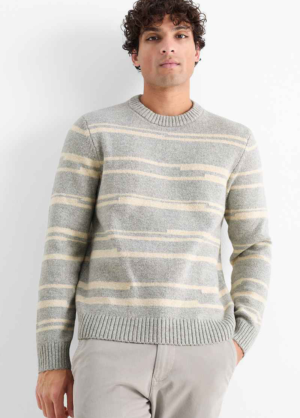 Серо-бежевый демисезонный джемпер джемпер C&A