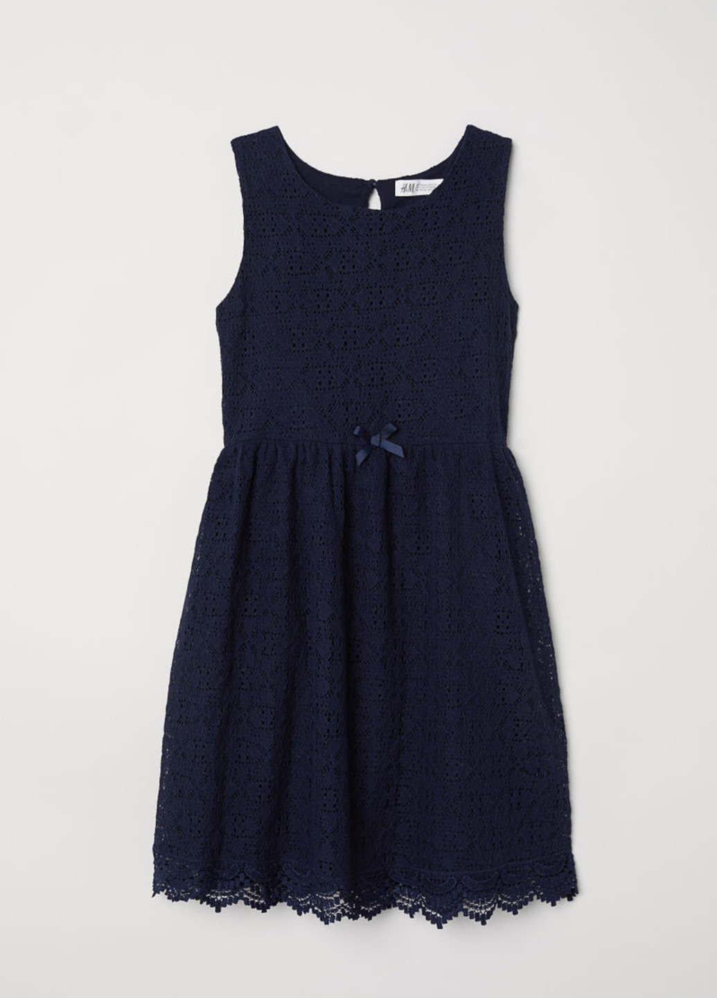 Синя кежуал плаття, сукня міді H&M однотонна