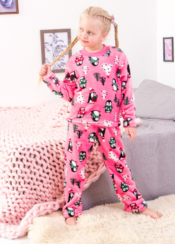 Розовая всесезон пижама для девочки Носи своє 6079