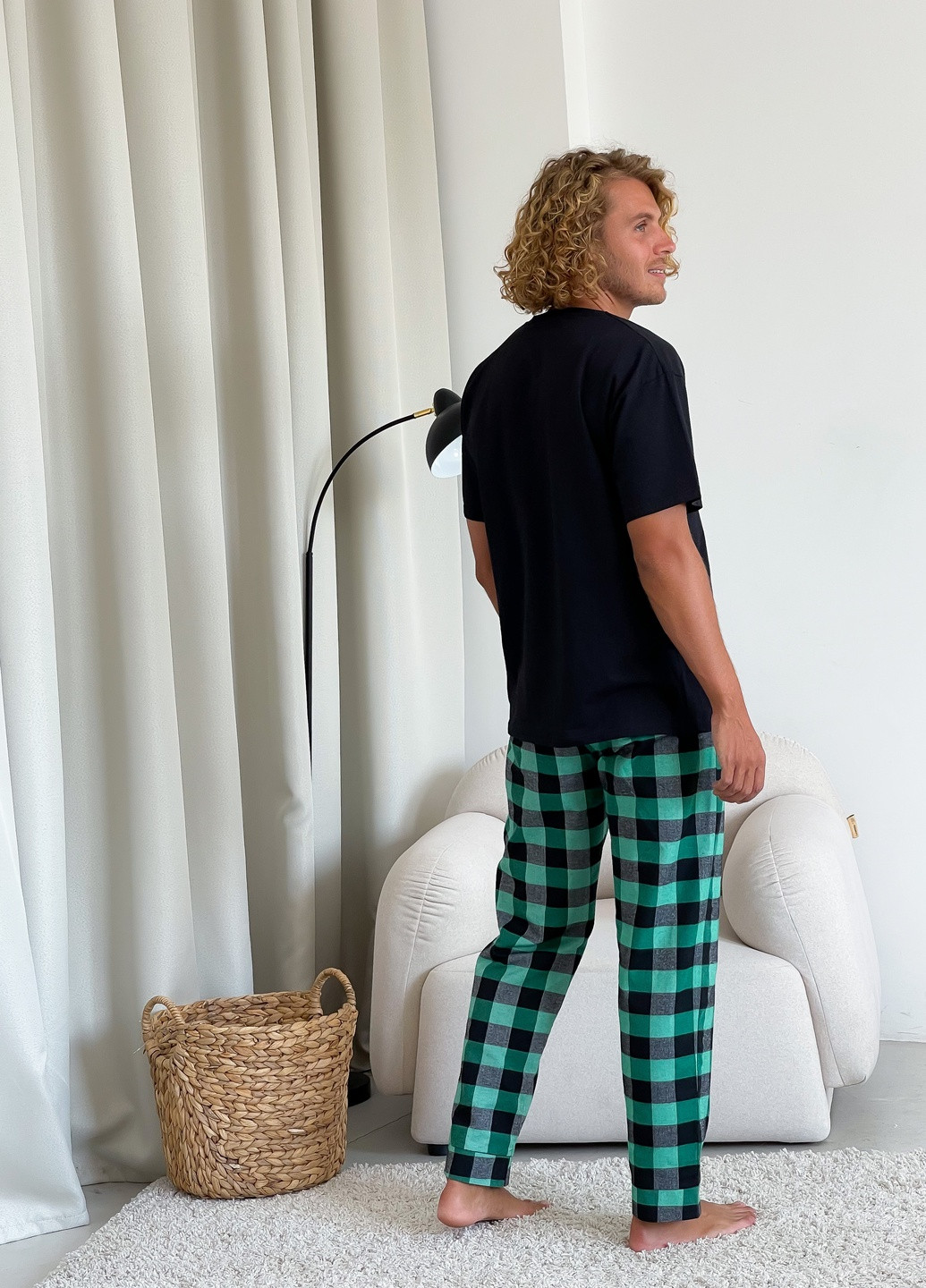 Чоловічий піжамний комплект (штани+ футболка) Cosy (253840520)