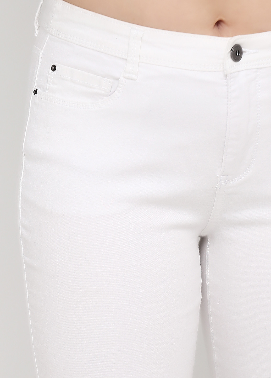 Джинси C&A скінні однотонні білі джинсові бавовна