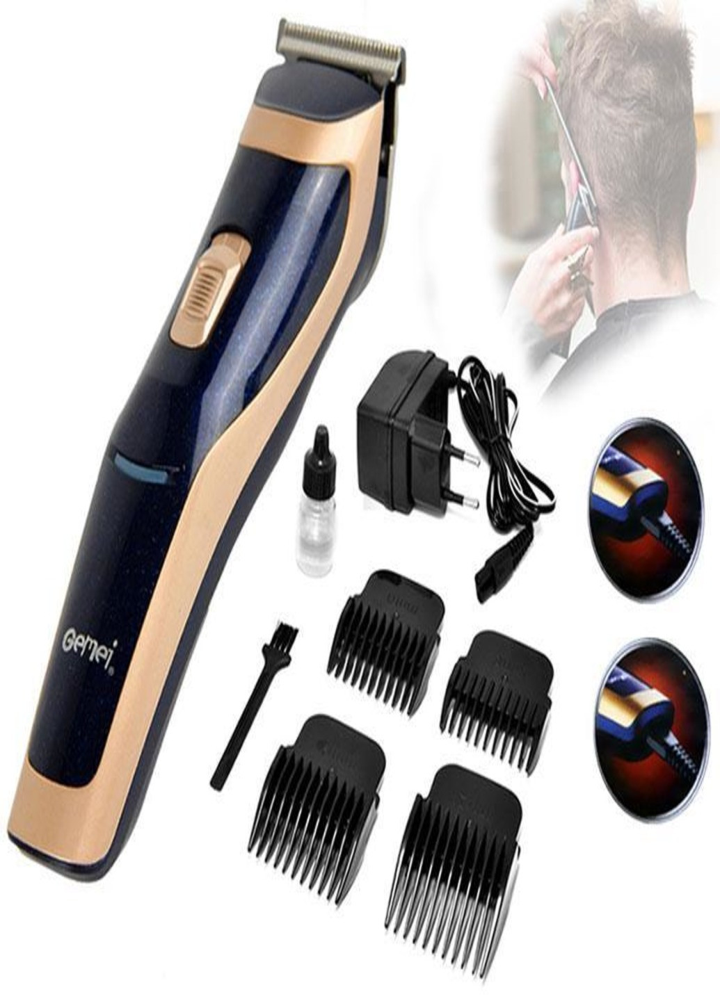 Беспроводная машинка для стрижки волос GM-6005 Gemei (253059635)
