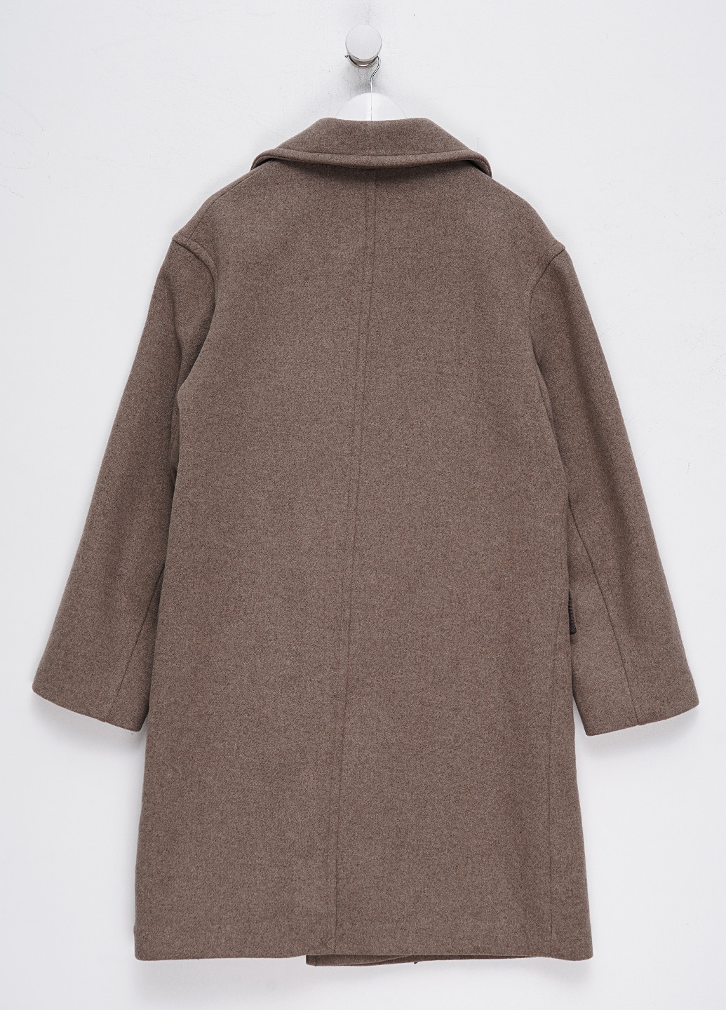 Сіро-коричневе демісезонне Пальто двобортне H&M