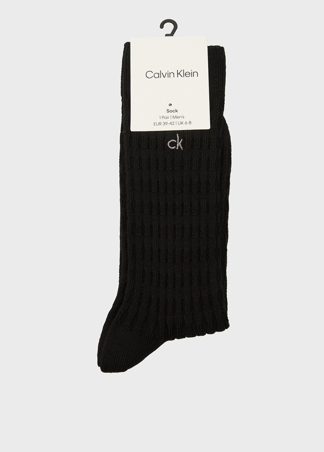 Чорні шкарпетки Calvin Klein однотонні (347246571)