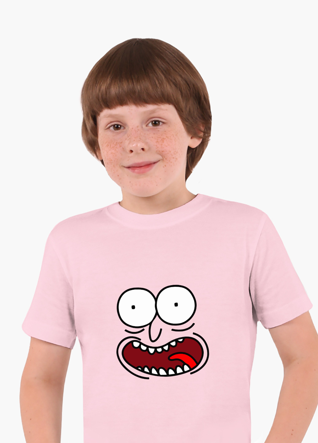 Розовая демисезонная футболка детская рик санчез рик и морти (rick sanchez rick and morty)(9224-2632) MobiPrint