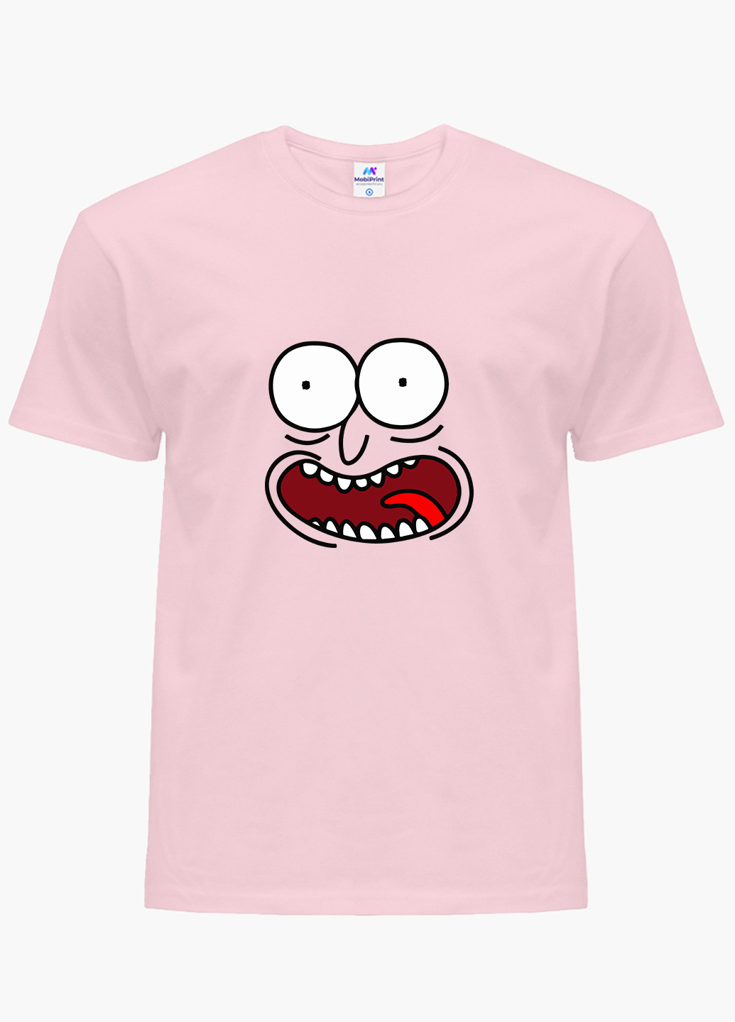 Розовая демисезонная футболка детская рик санчез рик и морти (rick sanchez rick and morty)(9224-2632) MobiPrint