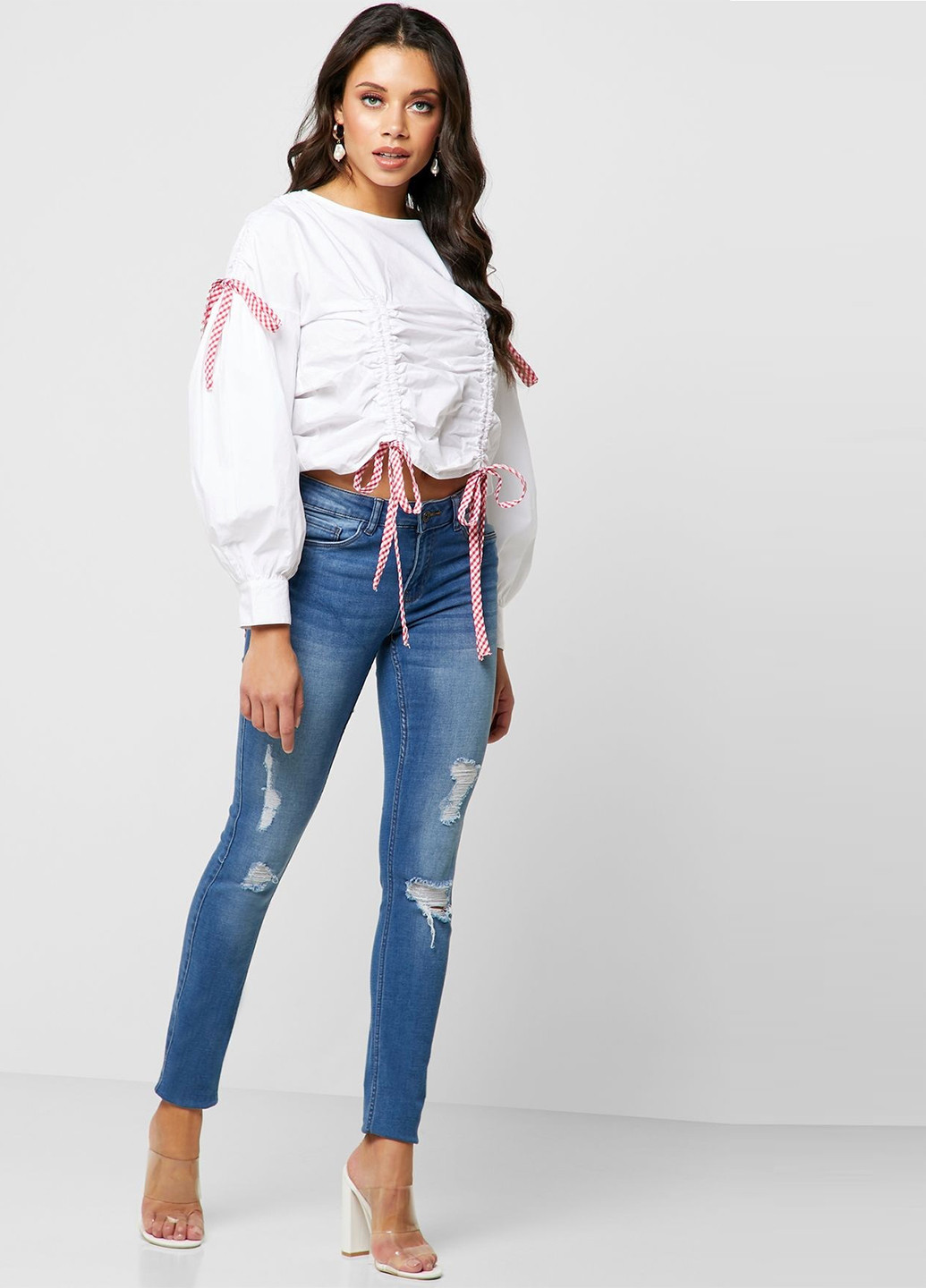 Біла блуза Lost Ink