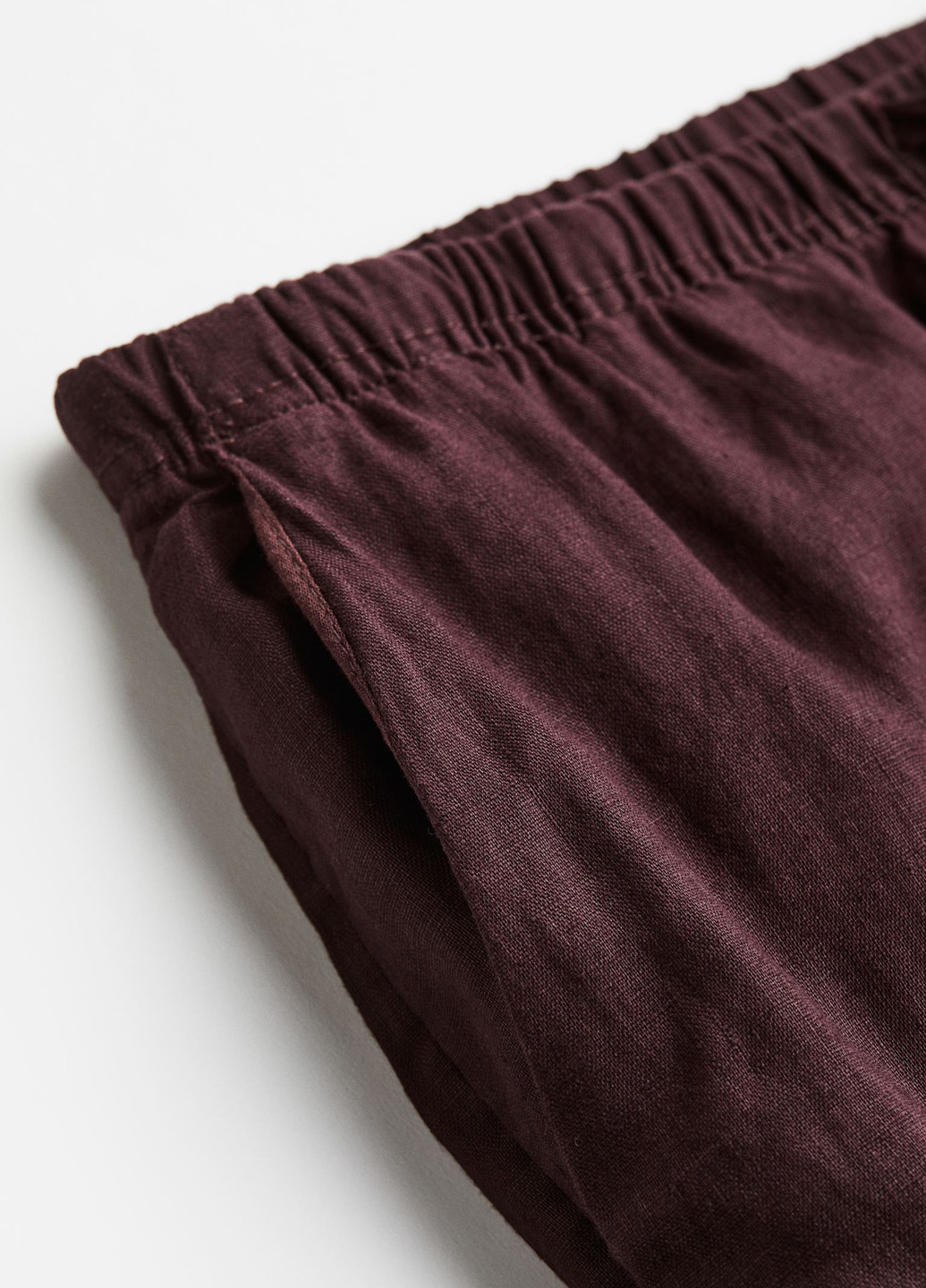 Коричневые домашние демисезонные прямые брюки H&M