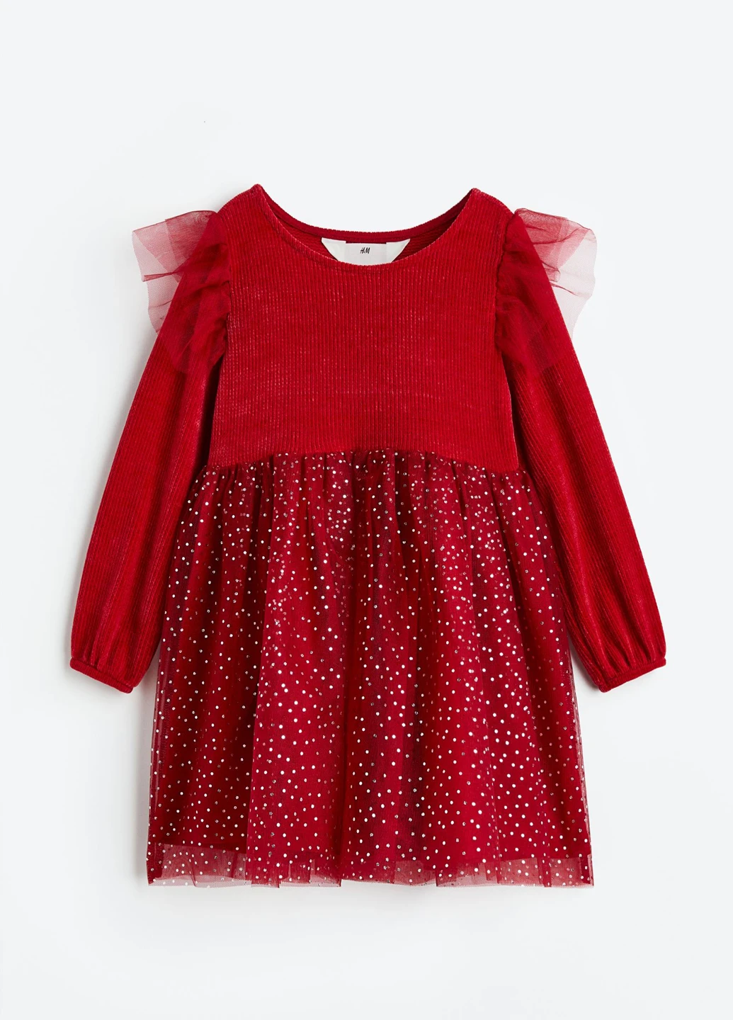 Тёмно-красное платье H&M (293057606)