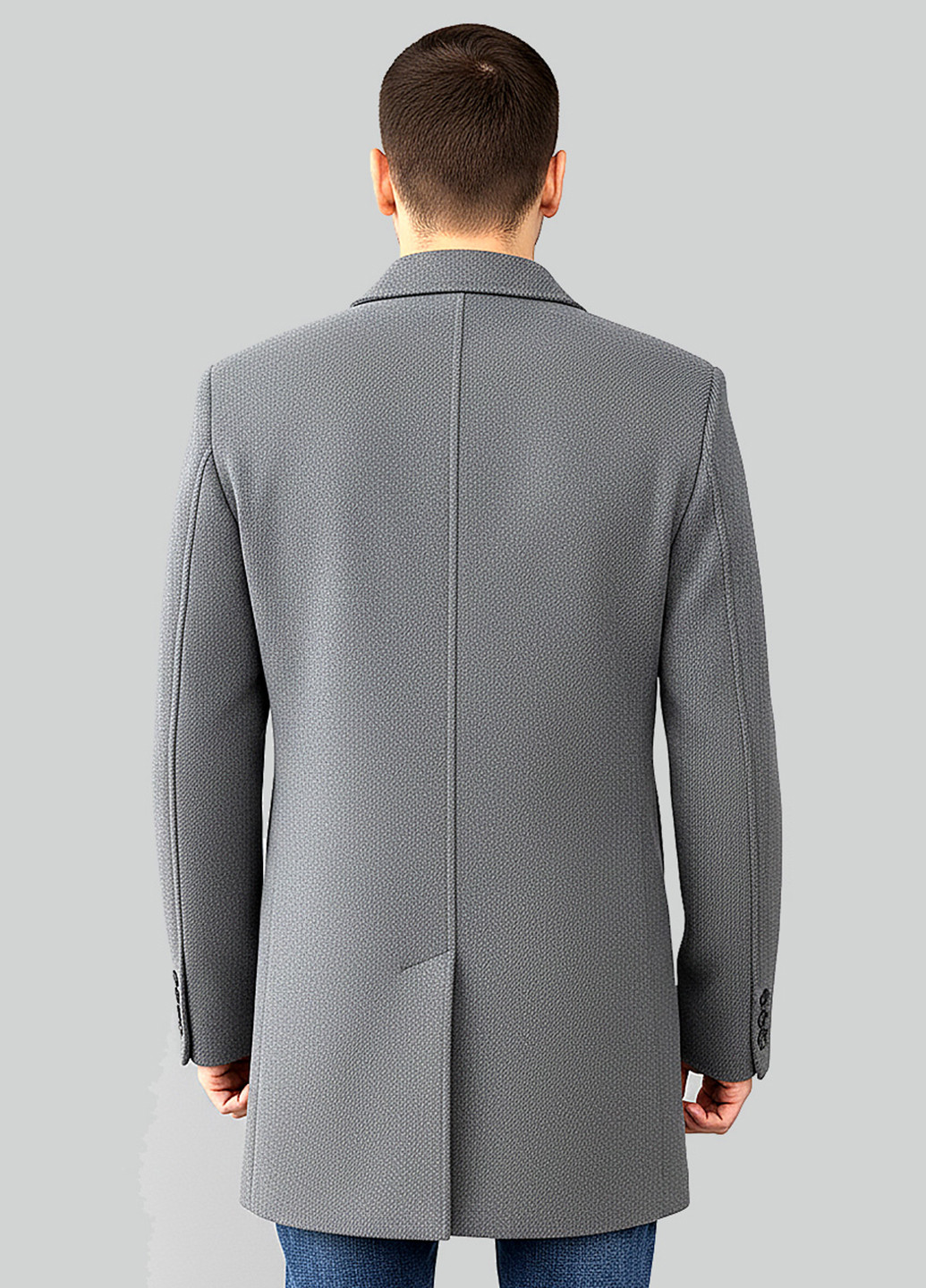 Сіре демісезонне Пальто однобортне Sun's House