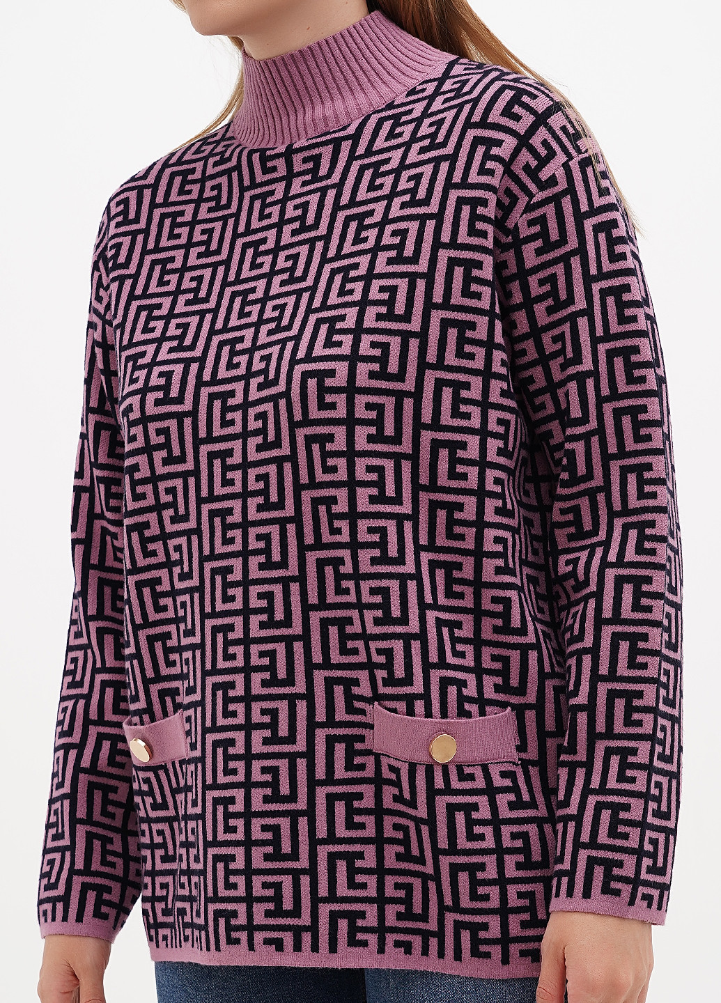 Ліловий демісезонний светр Kiss Me