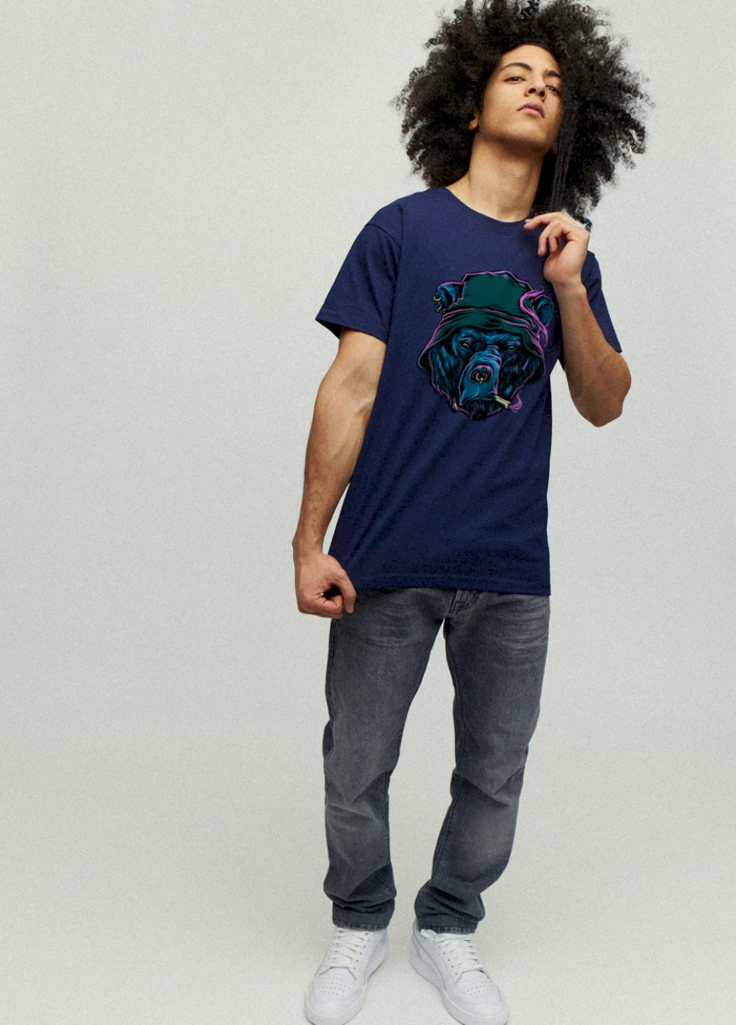 Темно-синя футболка чоловіча YAPPI