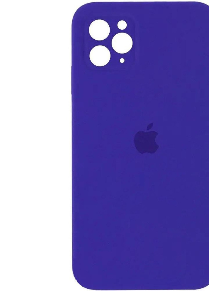 Силіконовий Чохол Накладка з Квадратними Бортиками Silicone Case для iPhone 11 Pro Violet No Brand (254255647)