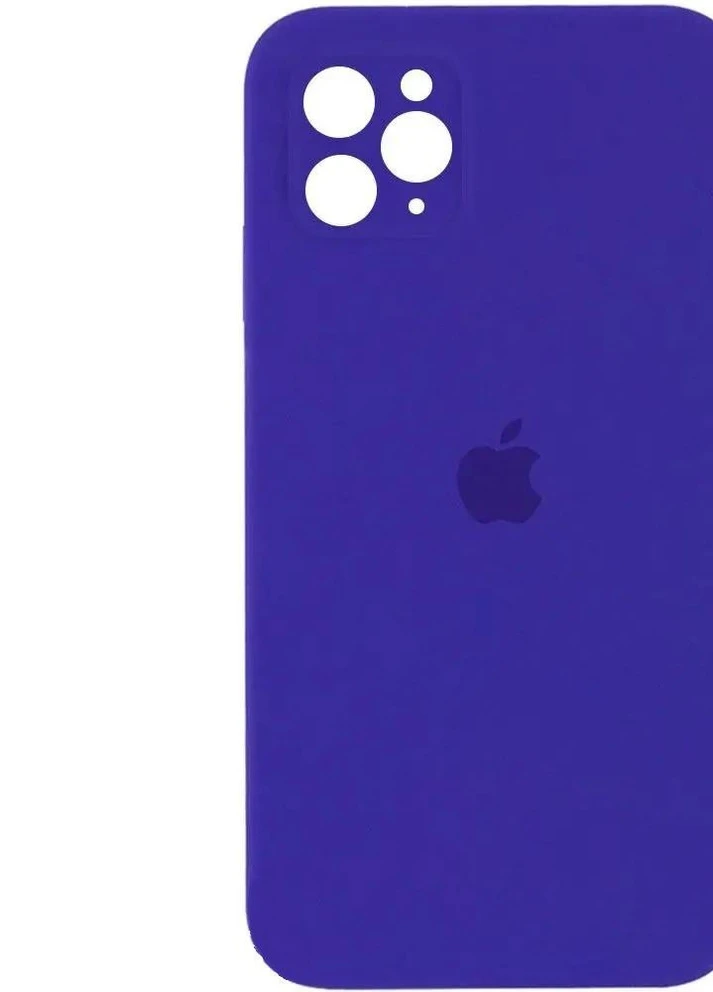 Силиконовый Чехол Накладка с Квадратными Бортиками Silicone Case для iPhone 11 Pro Violet No Brand (254255647)