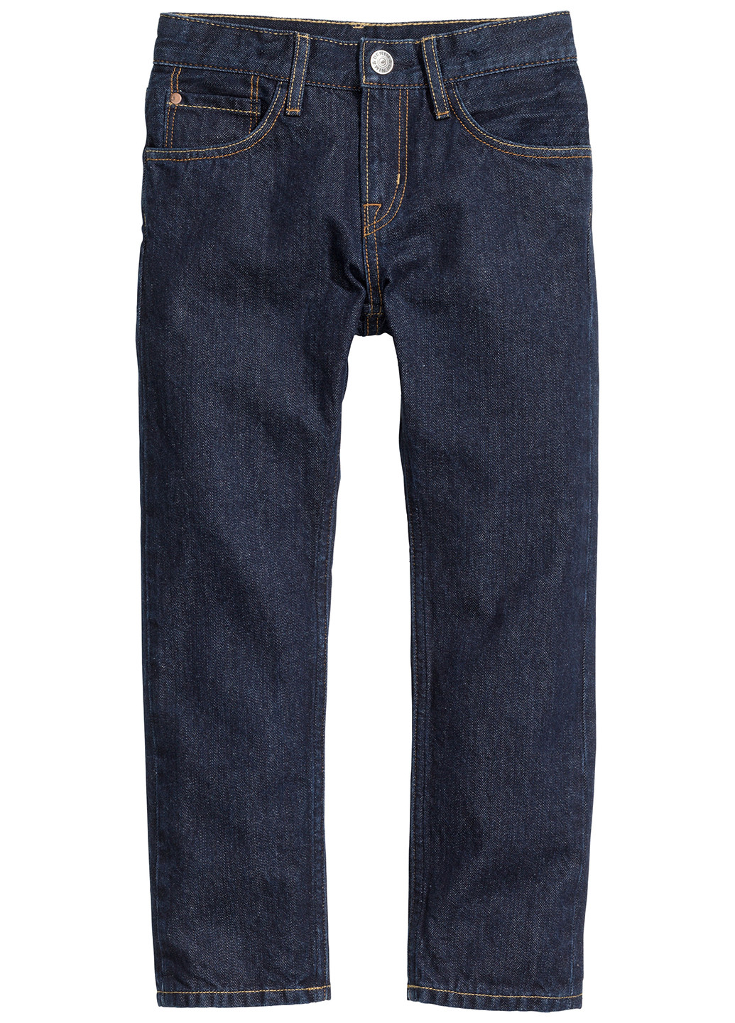 Темно-синие демисезонные слим фит джинсы H&M