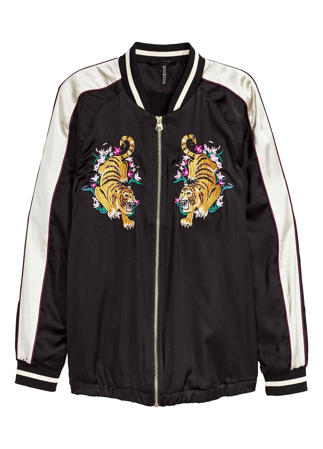 Чорна демісезонна куртка H&M