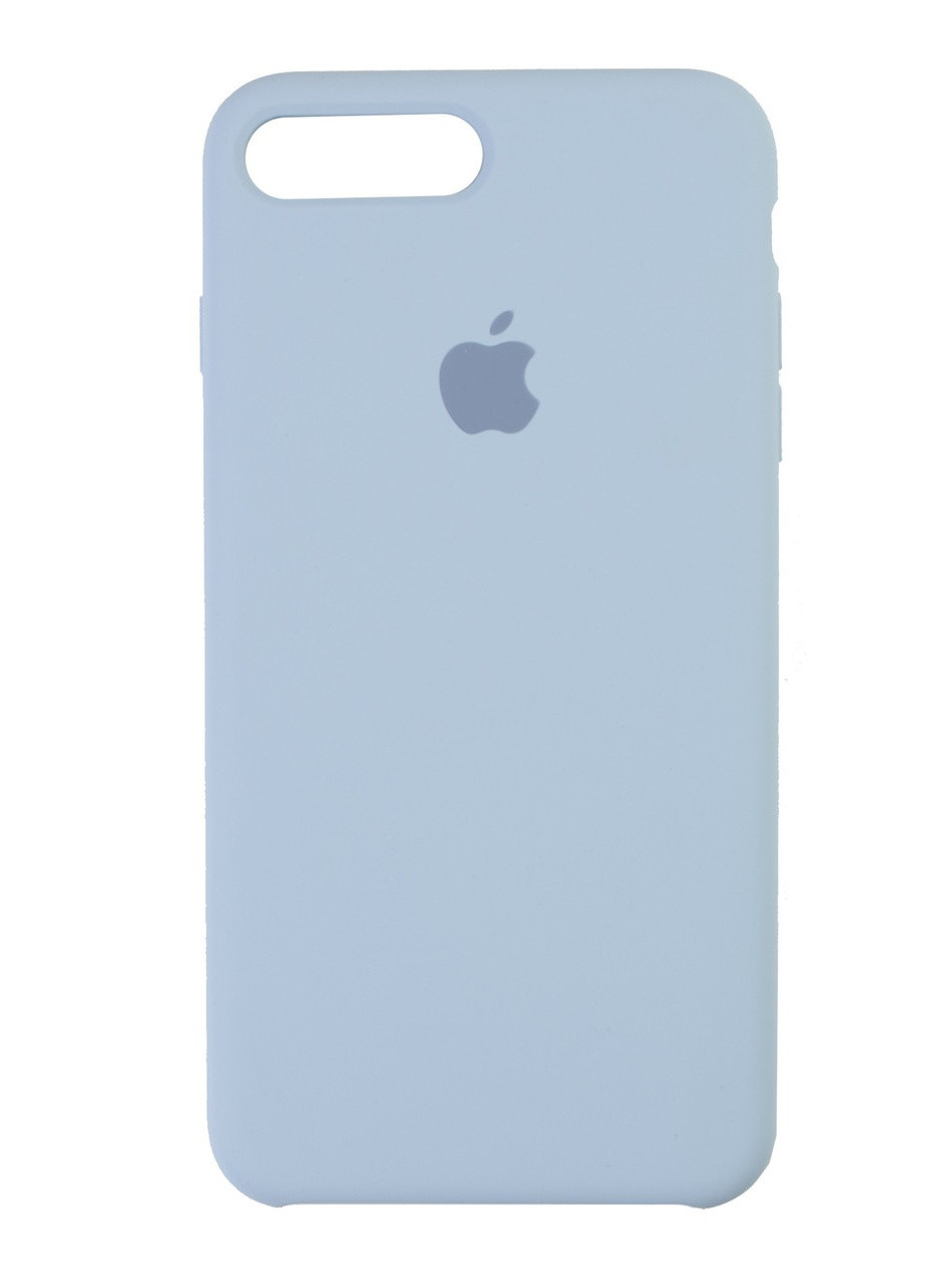 Чехол на айфон 8 plus силиконовый с микрофиброй 2-2 Apple IPhone 8 plus серо-голубой