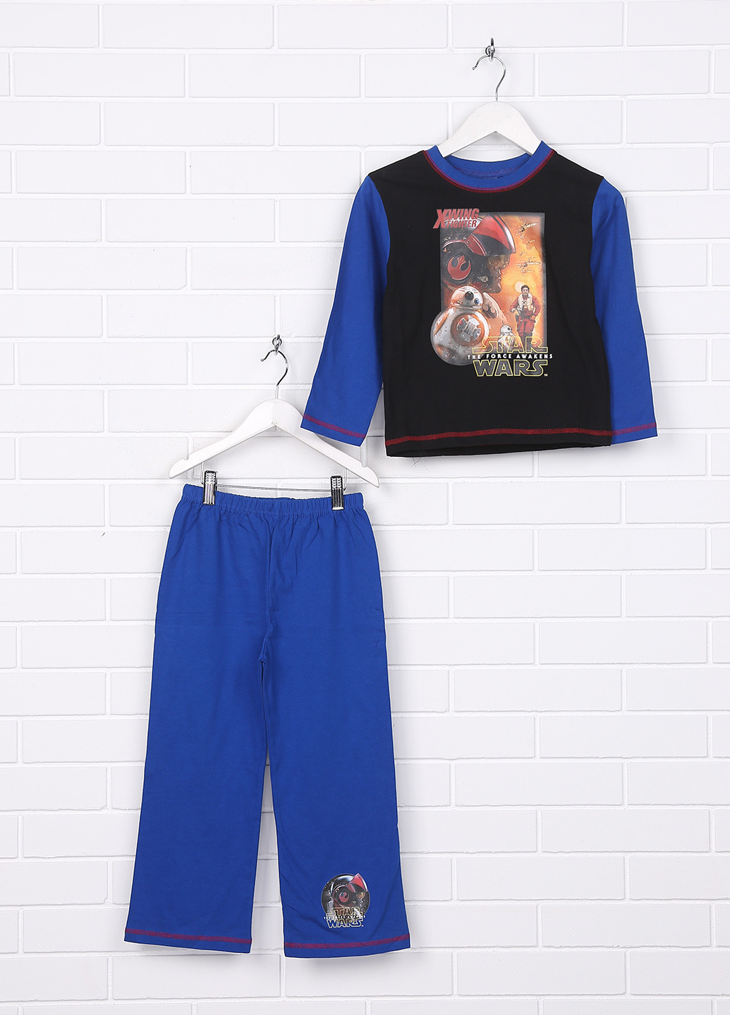 Синяя всесезон пижама (лонгслив, брюки) Star Wars
