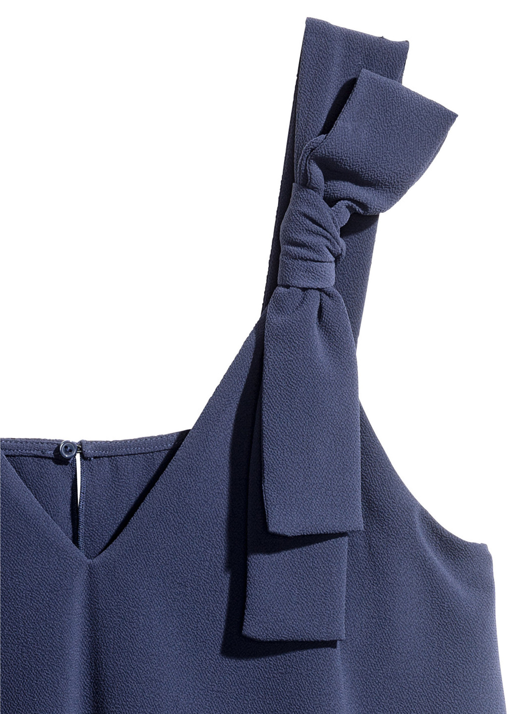 Комбинезон H&M комбинезон-шорты однотонный синий кэжуал полиэстер