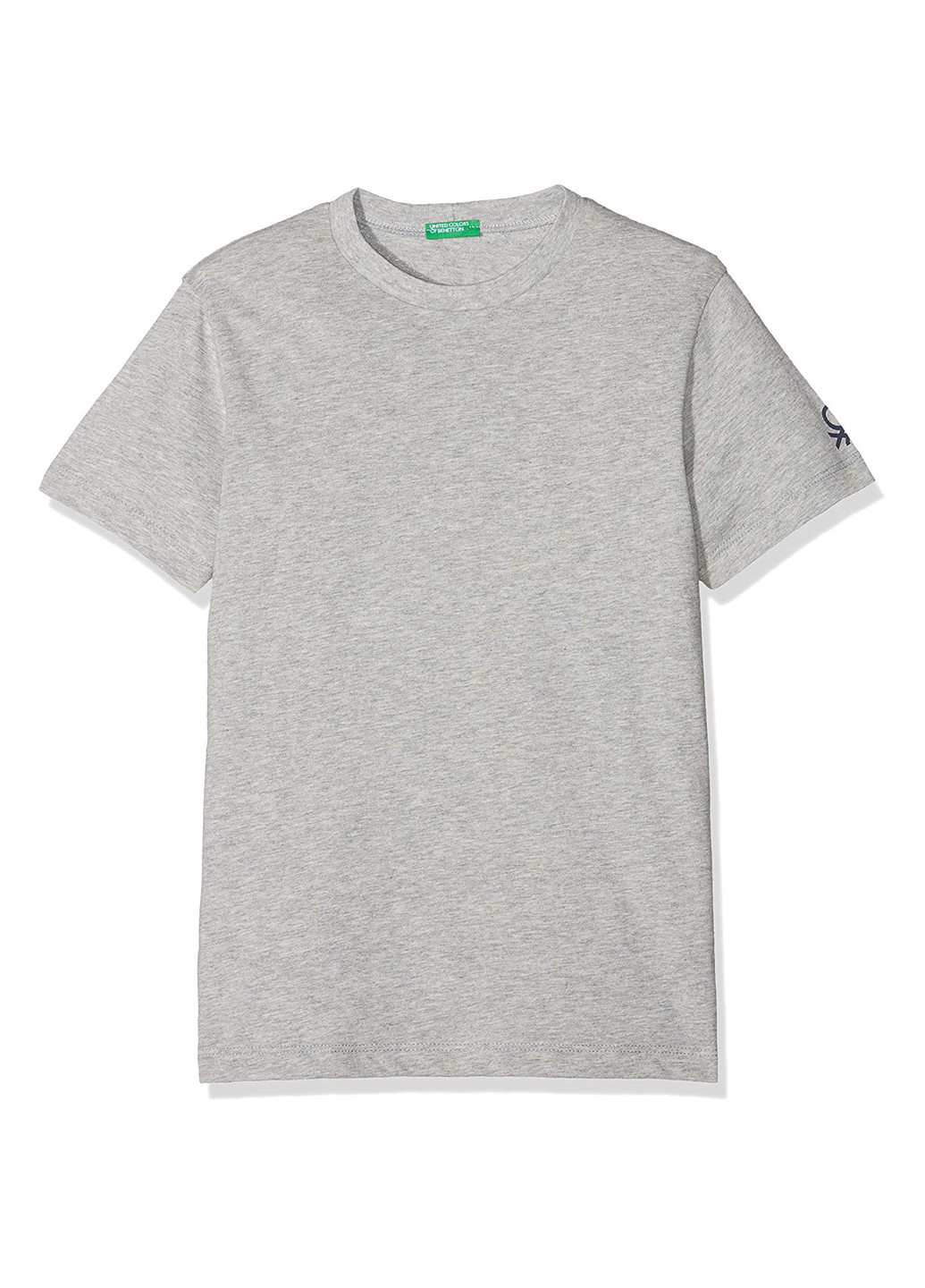 Серая летняя футболка с коротким рукавом United Colors of Benetton