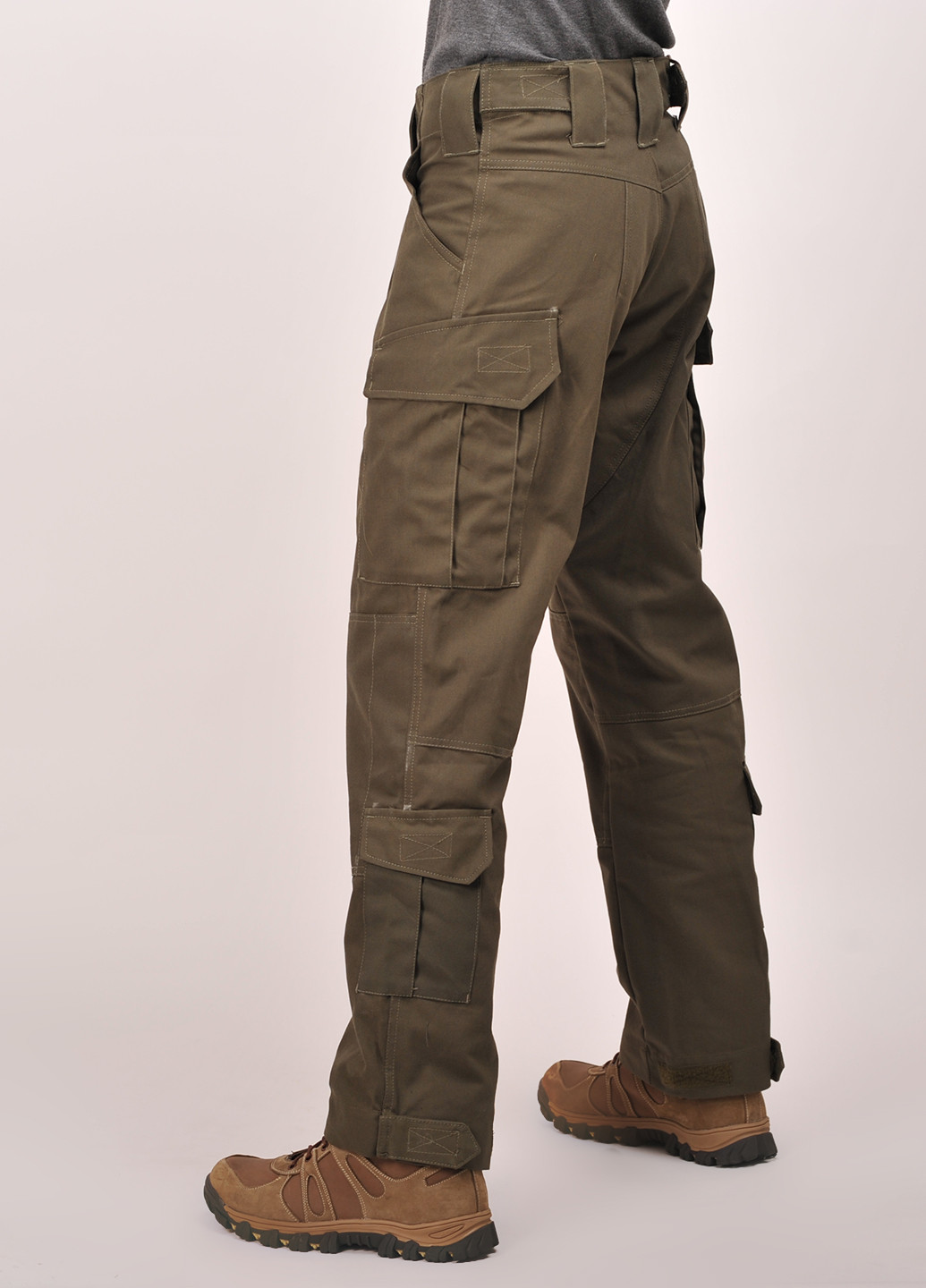 Оливковые кэжуал демисезонные прямые брюки Nation Gear