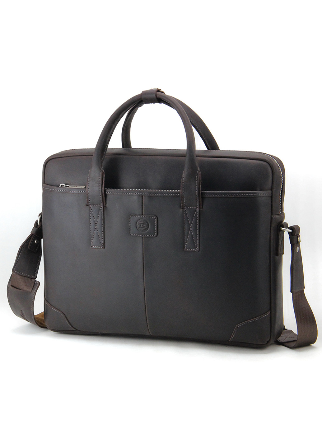 Сумка шкіряна для ноутбука 15,6 ", MackBook 16' 717 CBR коричнева Tom Stone (239785441)