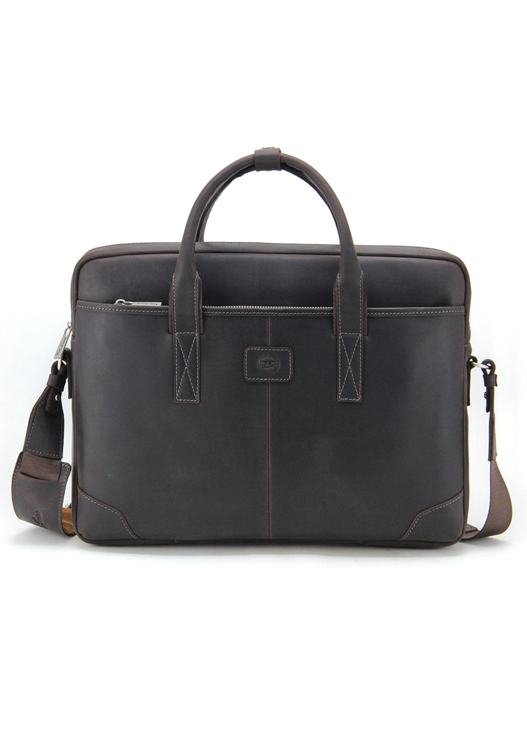 Сумка шкіряна для ноутбука 15,6 ", MackBook 16' 717 CBR коричнева Tom Stone (239785441)