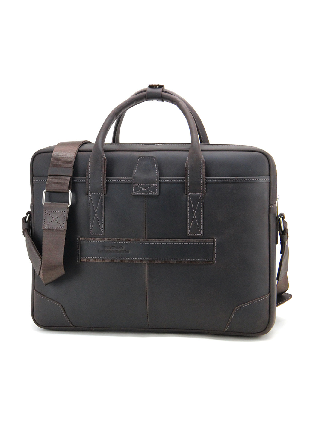 Сумка шкіряна для ноутбука 15,6 ", MackBook 16' 717 CBR коричнева Tom Stone (239785441)