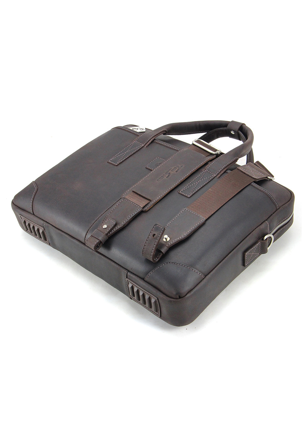 Сумка шкіряна для ноутбука 15,6 ", MackBook 16' 717 CBR коричнева Tom Stone (239785441)