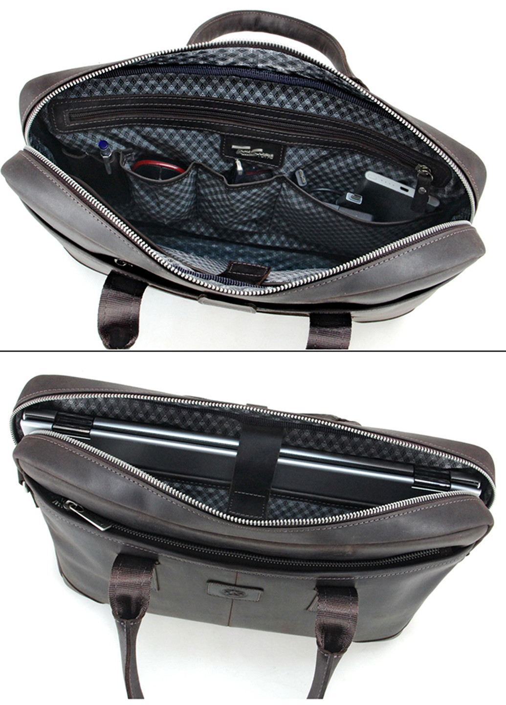 Сумка шкіряна для ноутбука 15,6 ", MackBook 16' 717 CBR коричнева Tom Stone (239785441)