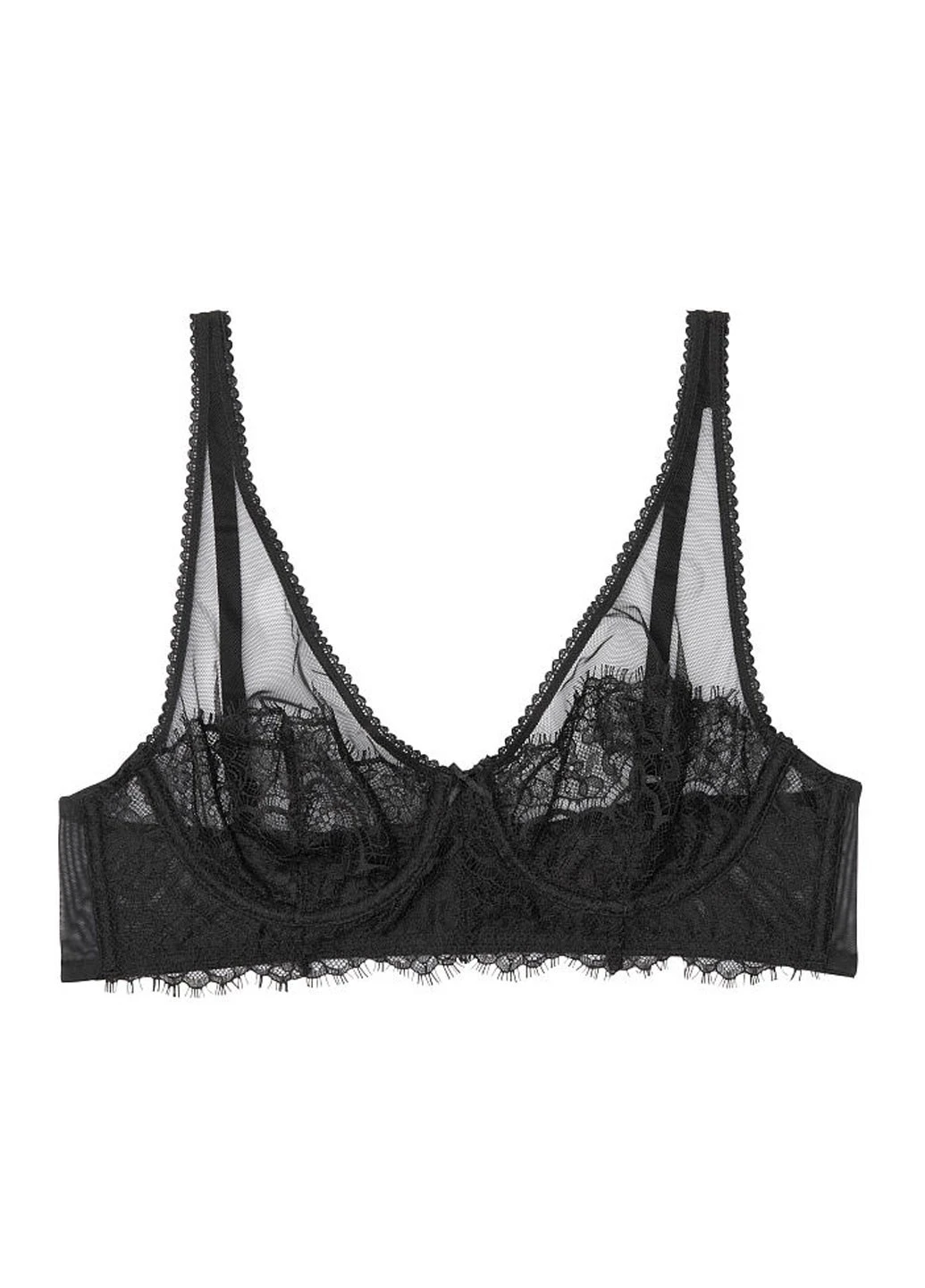 Черный демисезонный комплект (бюстгальтер, трусы) Victoria's Secret