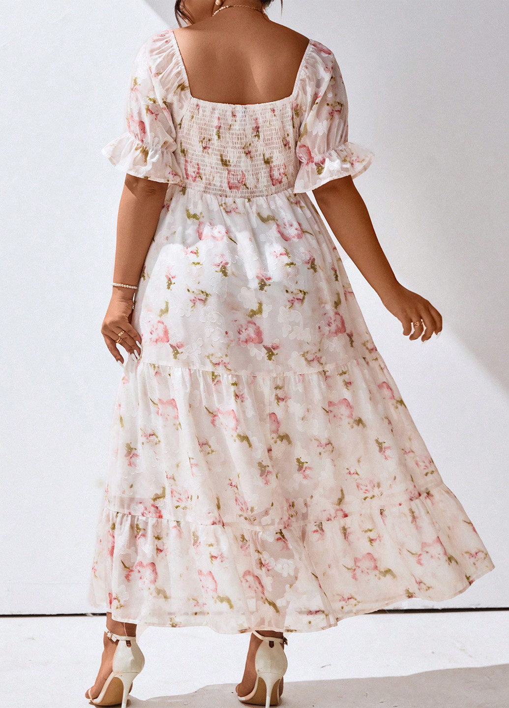 Комбінована кежуал сукня SHEIN з квітковим принтом