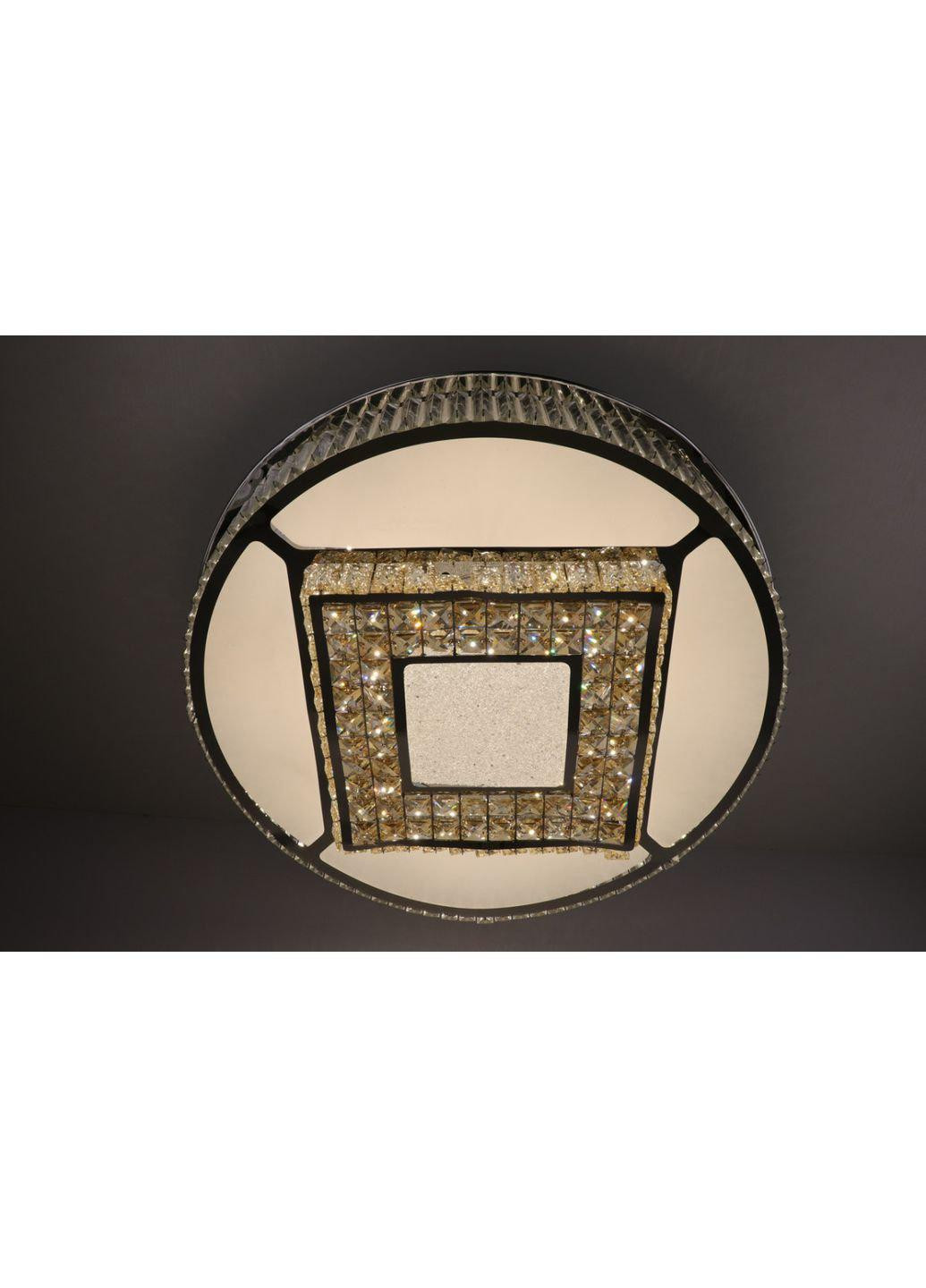 Люстра потолочная хрустальная LED с пультом C3132/800 Хром 19х72х72 см. Sunnysky (253122253)