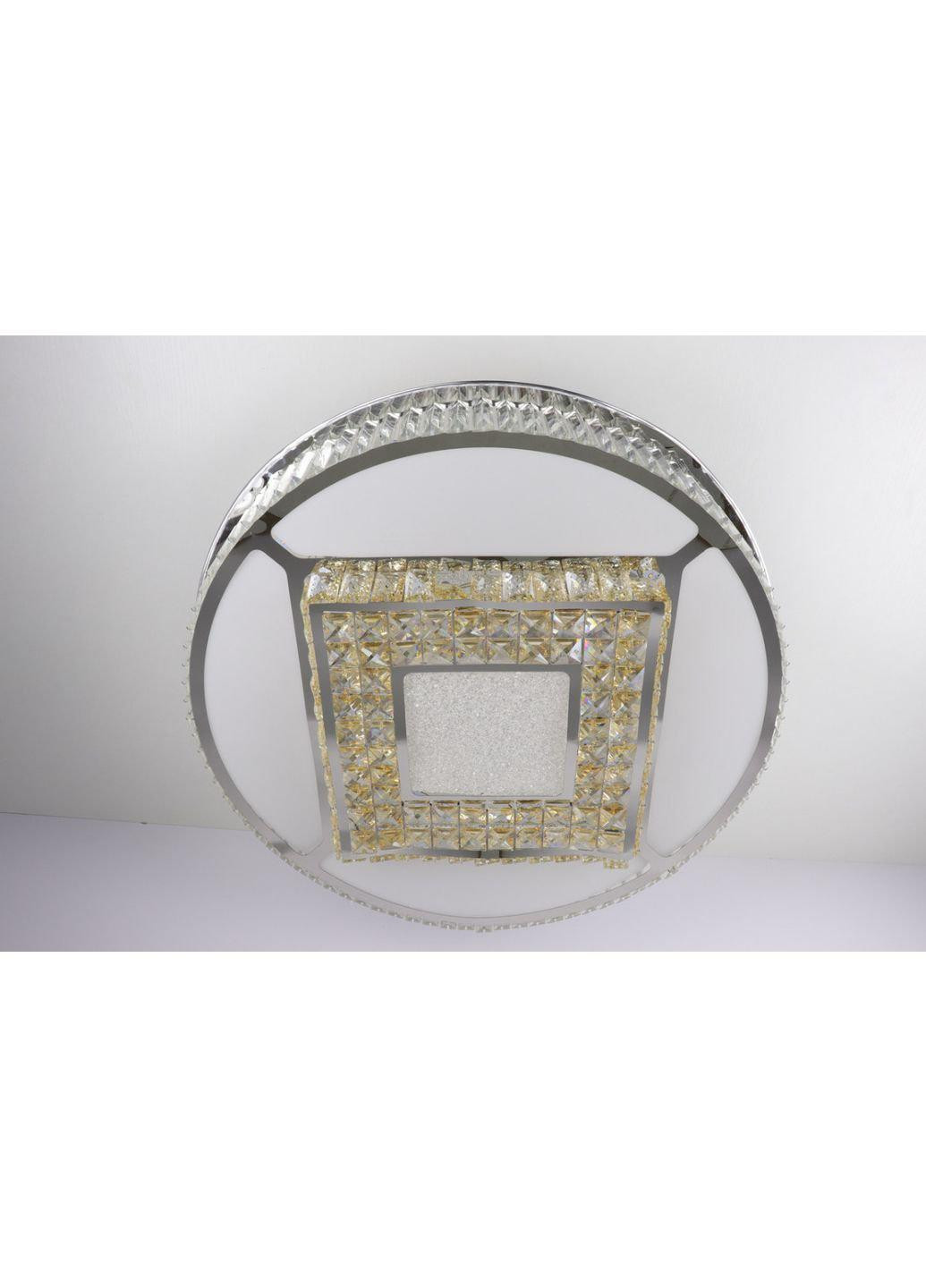 Люстра потолочная хрустальная LED с пультом C3132/800 Хром 19х72х72 см. Sunnysky (253122253)