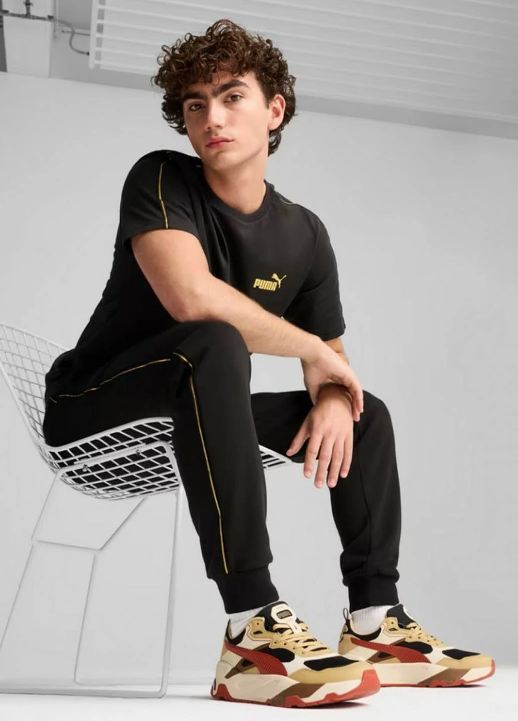 Цветные демисезонные кроссовки Puma Trinity