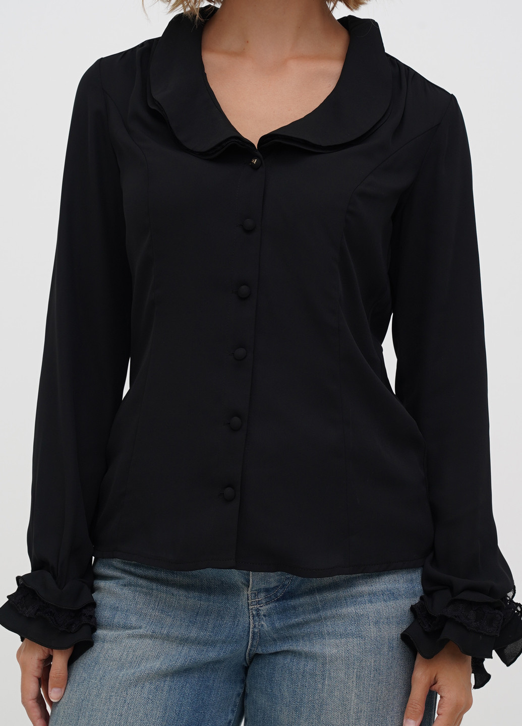 Чорна блуза Sassofono