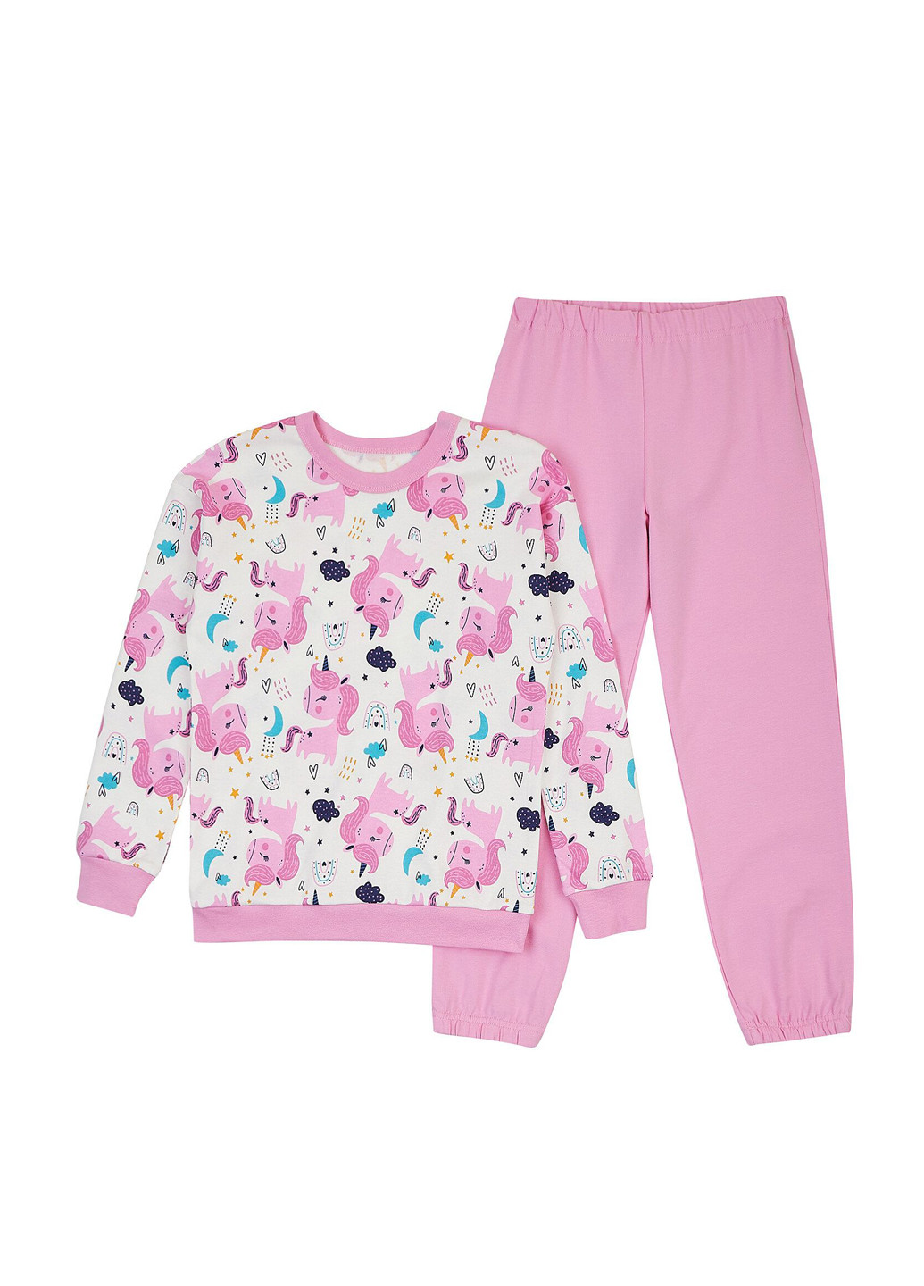 Рожевий демісезонний комплект (свiтшот, штани) Ляля