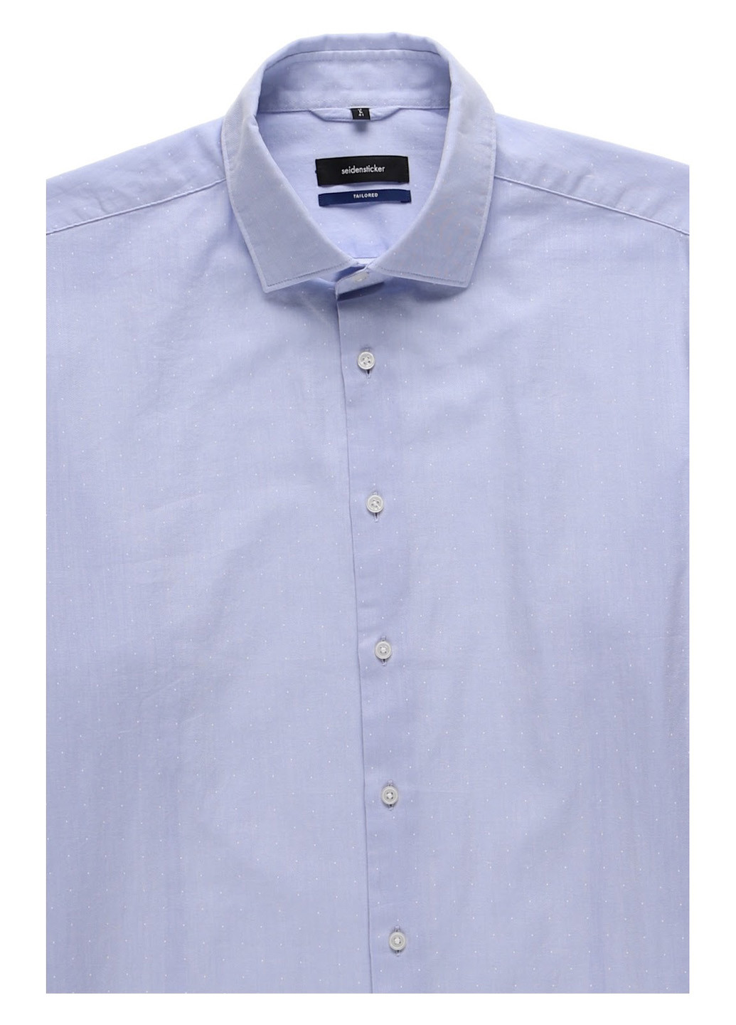 Светло-лиловая классическая, кэжуал рубашка однотонная Seidensticker