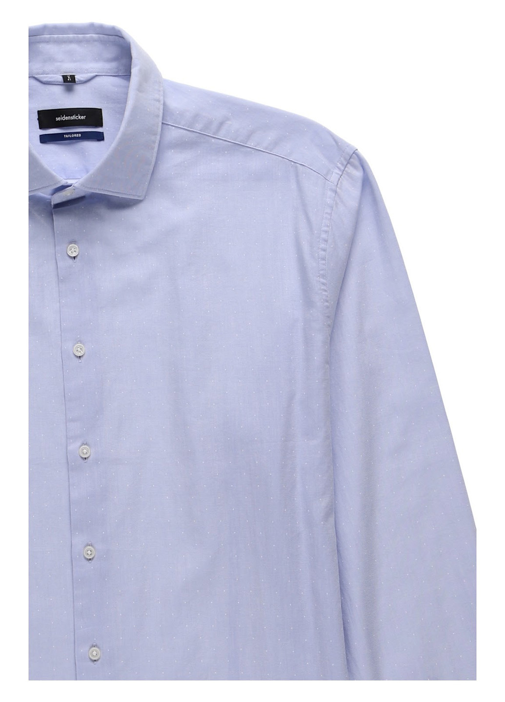 Светло-лиловая классическая, кэжуал рубашка однотонная Seidensticker