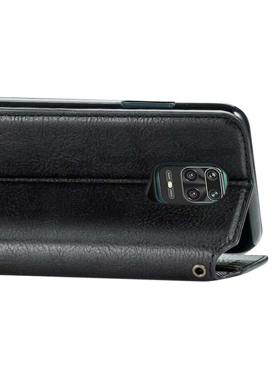 Шкіряний чохол книжка Cubic (PU) для Xiaomi Redmi Note 9s / Note 9 Pro / Note 9 Pro Max Чорний (is_00000037900_6) Getman (237825005)