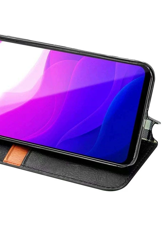 Шкіряний чохол книжка Cubic (PU) для Xiaomi Redmi Note 9s / Note 9 Pro / Note 9 Pro Max Чорний (is_00000037900_6) Getman (237825005)